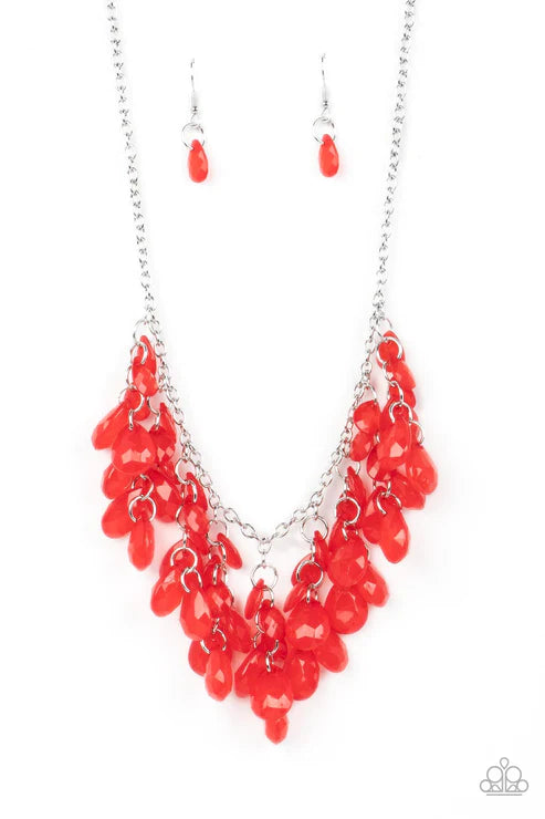 Crystal Cabaret - Red Necklace by Paparazzi