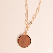 Load image into Gallery viewer, WOODnt Dream of It - Gold Necklace by Paparazzi
