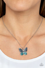 Load image into Gallery viewer, Flutter Forte - Blue Necklace by Paparazzi
