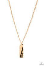 Load image into Gallery viewer, Tag Along - Gold Necklace by Paparazzi Accessories
