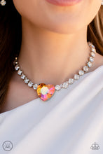 Load image into Gallery viewer, Heart in My Throat - Orange Necklace by Paparazzi
