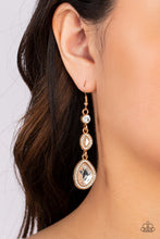 Load image into Gallery viewer, Dripping Self-Confidence - Gold Earrings by Paparazzi
