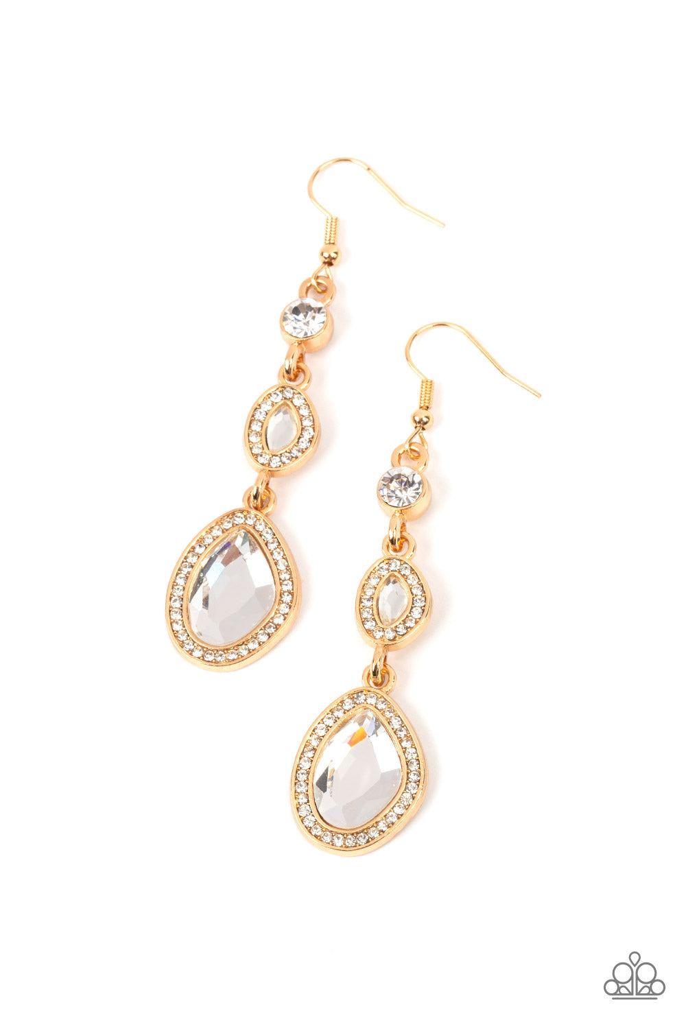 Dripping Self-Confidence - Gold Earrings by Paparazzi