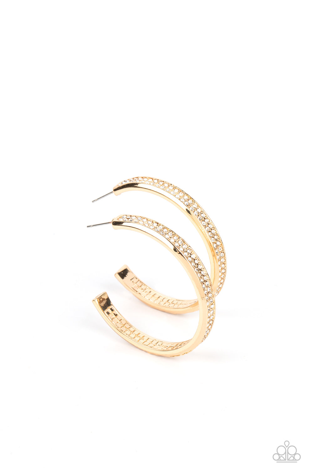 Flash Freeze - Gold Earrings by Paparazzi