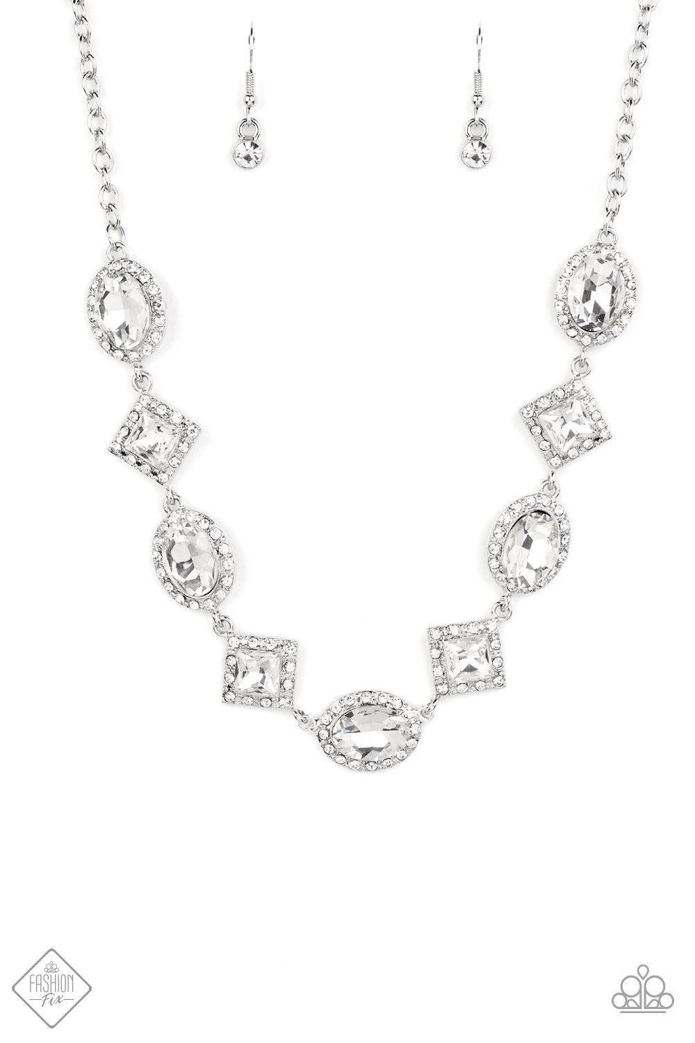 Diamond of the Season - White Necklace by Paparazzi Accessories