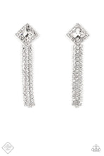 Load image into Gallery viewer, Seasonal Sparkle - White Earrings by Paparazzi Accessories
