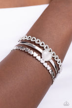 Load image into Gallery viewer, You Win My Heart - White Bracelet by Paparazzi
