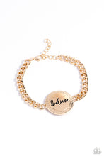 Load image into Gallery viewer, Hope and Faith - Gold Bracelet by Paparazzi
