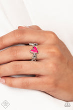 Load image into Gallery viewer, Contemporary Charm - Pink Ring by Paparazzi Accessories
