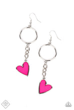 Load image into Gallery viewer, Don’t Miss a HEARTBEAT - Pink Earrings by Paparazzi Accessories
