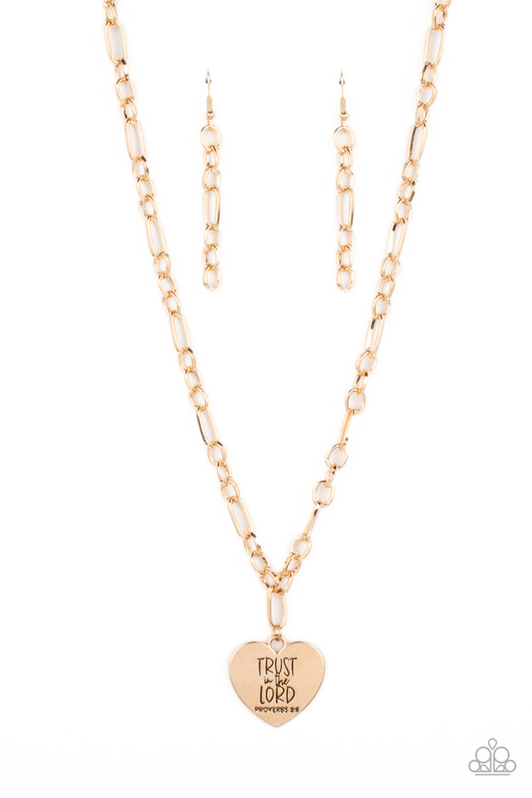 Perennial Proverbs - Gold Necklace by Paparazzi