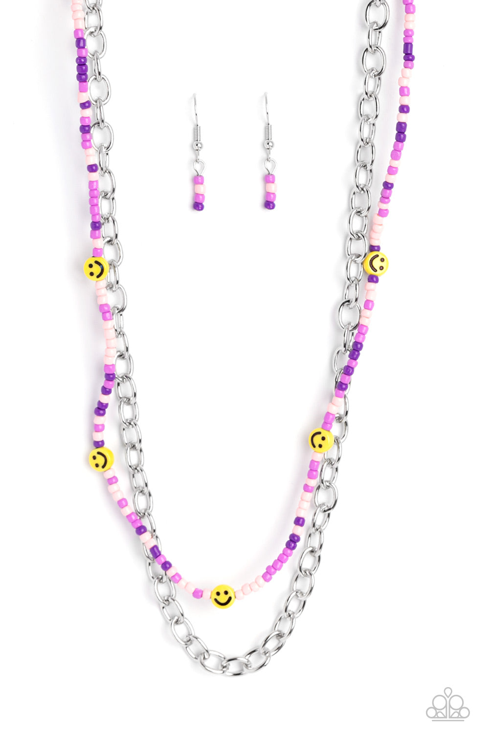 Happy Looks Good on You - Purple Necklace by Paparazzi