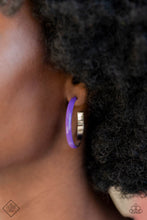 Load image into Gallery viewer, Groovy Glissando - Purple  Earrings by Paparazzi
