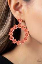 Load image into Gallery viewer, Daisy Meadows - Orange Earrings by Paparazzi
