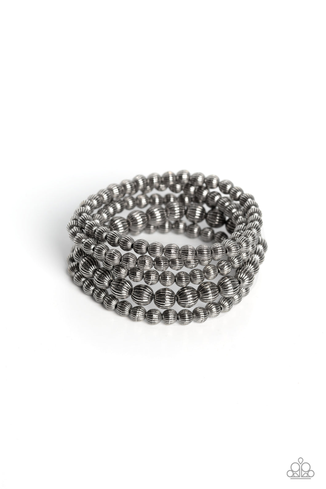 Sonoran Stripes - Silver Bracelet by Paparazzi