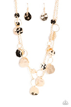 Load image into Gallery viewer, Hammered Horizons - Gold Necklace by Paparazzi
