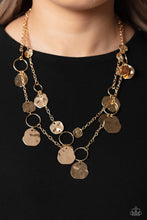 Load image into Gallery viewer, Hammered Horizons - Gold Necklace by Paparazzi
