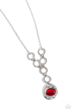 Load image into Gallery viewer, Get OVAL It - Red  Necklace by Paparazzi
