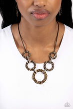 Load image into Gallery viewer, Rounded Redux - Brass Necklace by Paparazzi
