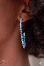 Load image into Gallery viewer, Put a STRING on It - Blue Earrings by Paparazzi
