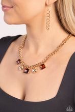 Load image into Gallery viewer, Alternating Audacity - Brown Necklace by Paparazzi
