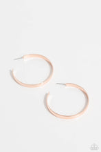 Load image into Gallery viewer, Sleek Symmetry - Rose Gold Earrings by Paparazzi Accessories
