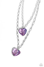 Load image into Gallery viewer, Layered Love - Purple Necklace by Paparazzi
