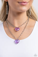 Load image into Gallery viewer, Layered Love - Purple Necklace by Paparazzi
