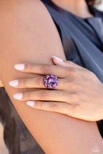 Load image into Gallery viewer, Glistening Grit - Purple  Ring by Paparazzi
