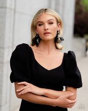 Load image into Gallery viewer, Cosmopolitan Charisma - Black Earrings by Paparazzi
