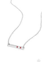 Load image into Gallery viewer, XOXO Season - Red and Silver Necklace by Paparazzi
