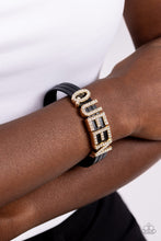 Load image into Gallery viewer, Queen of My Life - Gold Bracelet by Paparazzi Accessories
