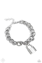 Load image into Gallery viewer, Watch the LOCK - Silver Bracelet by Paparazzi
