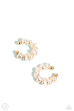 Load image into Gallery viewer, Prehistoric Pearls - Gold Ear Cuffs by Paparazzi
