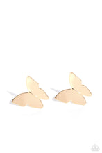 Load image into Gallery viewer, Butterfly Beholder - Gold Earrings by Paparazzi
