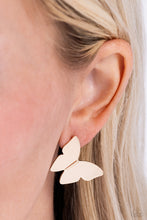 Load image into Gallery viewer, Butterfly Beholder - Gold Earrings by Paparazzi
