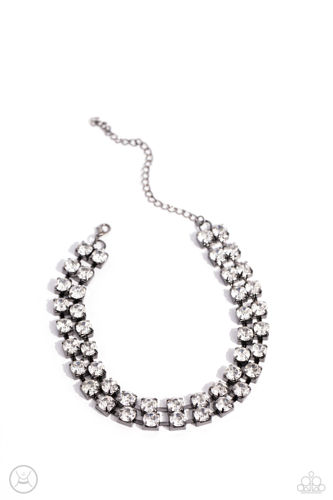 Glistening Gallery - Black Necklace by Paparazzi