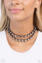 Load image into Gallery viewer, Glistening Gallery - Black Necklace by Paparazzi
