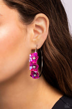 Load image into Gallery viewer, Ethereal Embellishment - Pink Earrings by Paparazzi
