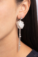 Load image into Gallery viewer, Graceful Gesture - White Earrings by Paparazzi
