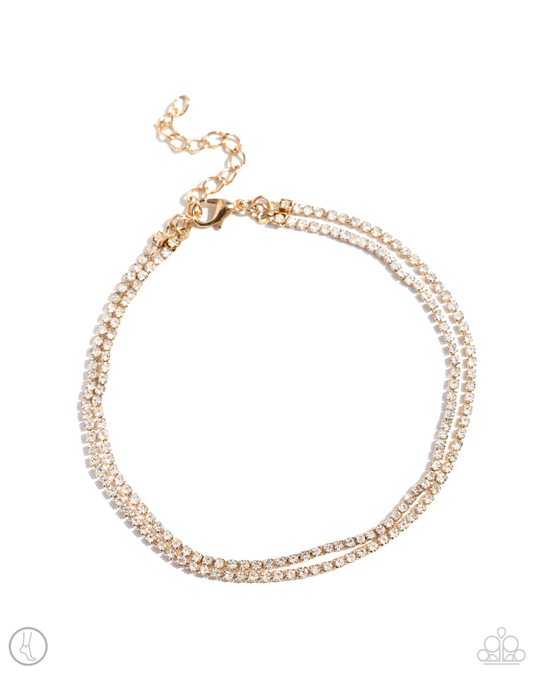 Dainty Declaration - Gold Anklet by Paparazzi Accessories