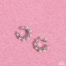 Load image into Gallery viewer, Bubbly Basic - White Ear Cuffs EMP Exclusive by Paparazzi Accessories
