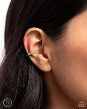 Load image into Gallery viewer, Coastal Color - Green Ear Cuffs by Paparazzi Accessories
