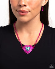 Load image into Gallery viewer, Locket Leisure - Pink Necklace by Paparazzi Accessories
