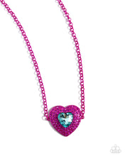 Load image into Gallery viewer, Locket Leisure - Pink Necklace by Paparazzi Accessories
