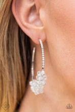 Load image into Gallery viewer, Bubble-Bursting Bling - White Earrings by Paparazzi
