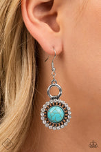 Load image into Gallery viewer, Mojave Mogul Blue Earrings by Paparazzi Accessories
