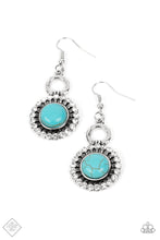 Load image into Gallery viewer, Mojave Mogul Blue Earrings by Paparazzi Accessories
