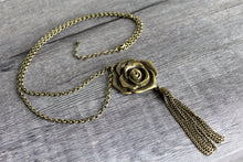 Load image into Gallery viewer, Rosy Redux - Brass Necklace by Paparazzi
