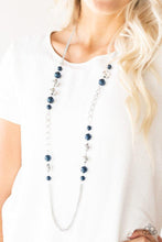 Load image into Gallery viewer, Uptown Talker Set - Blue Necklace by Paparazzi
